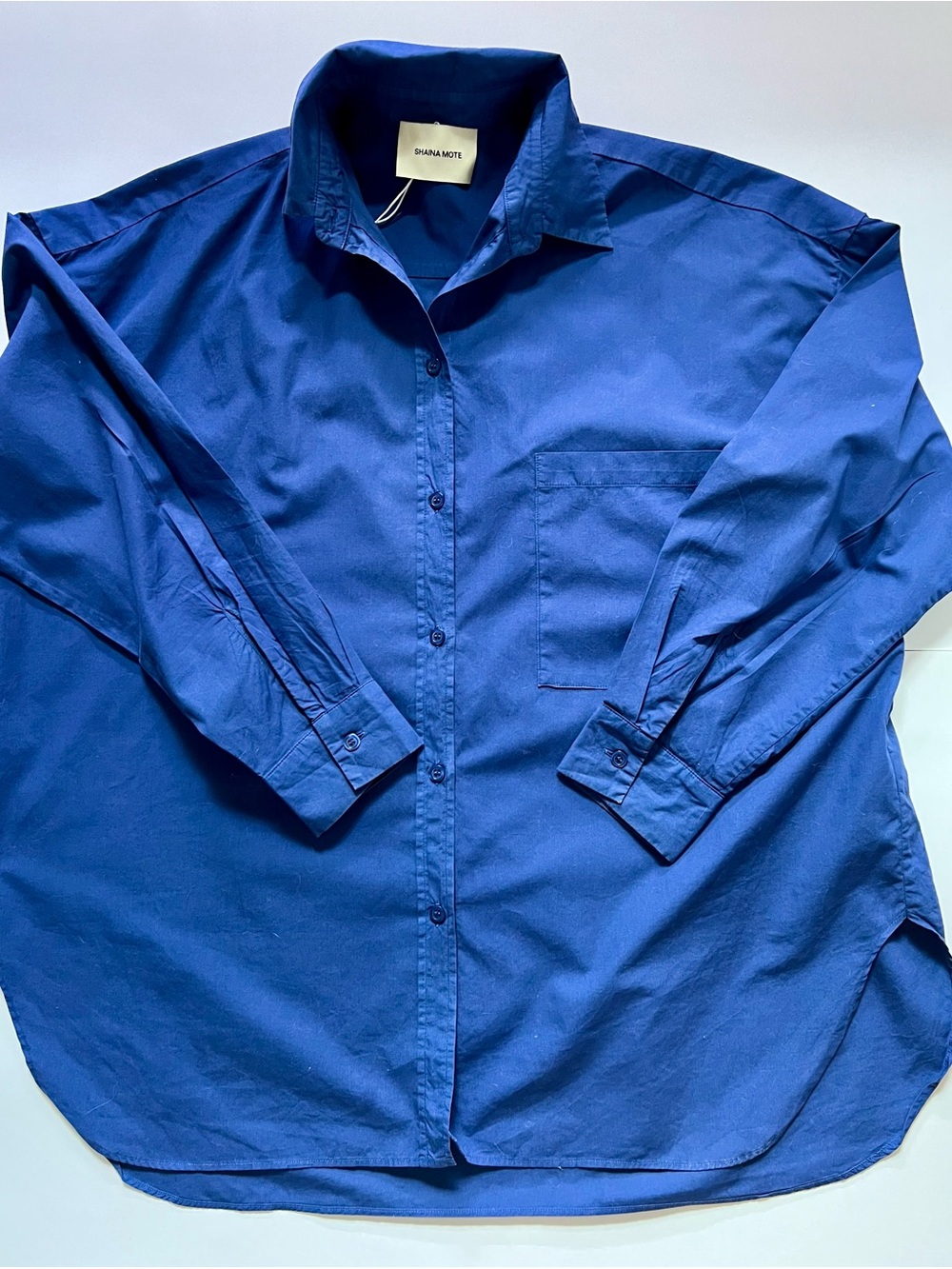 Shaina Mote Pocket Shirt Mechanics Blue